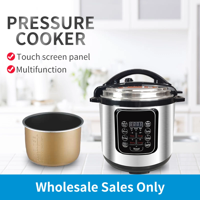 Multifunction Slow Rice Cook Fast Cooking Instant Pressure Pot Stainless Steel Automatic Electrical Presure Cooker for Business with Alumin