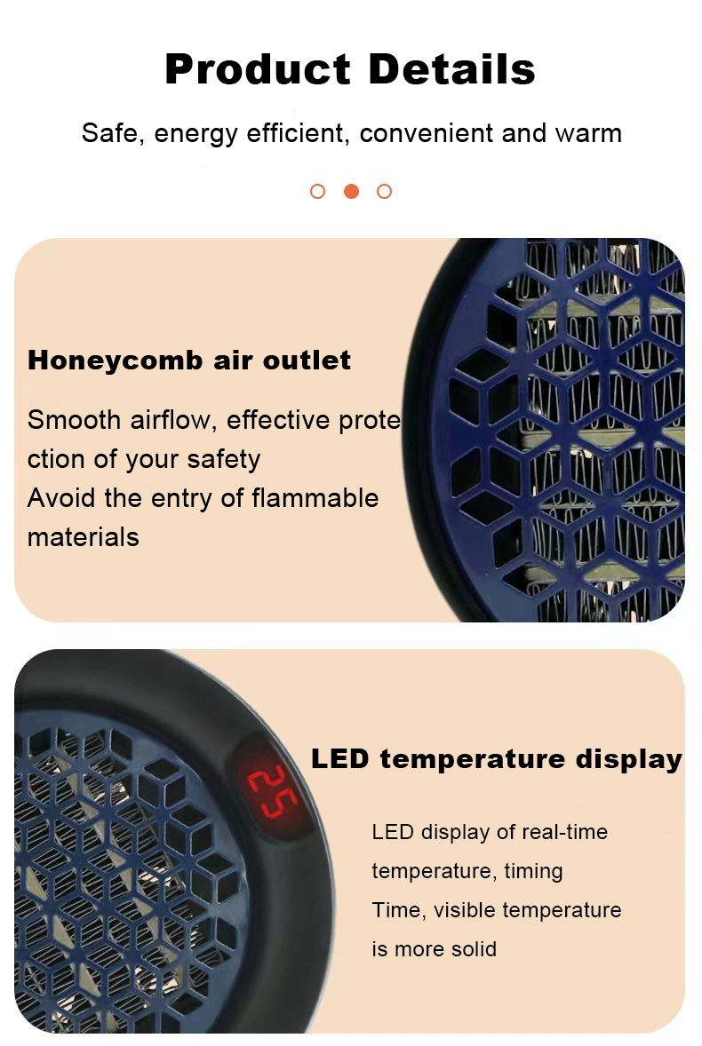 Mini Turbo Air Circulating Heater Fan for Home and Office