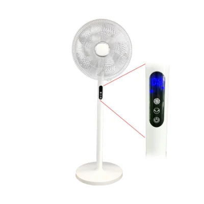 Free Standing 16 Inch Air Cooler Fan Smart Control Pedestal Fan with 5 Blades