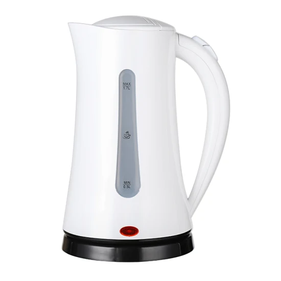 Cordless Kettle Plastic Stainless Steel 1.7L Kettle Plastic Electric Gauge Kettles Single Wall Plastic Kettle